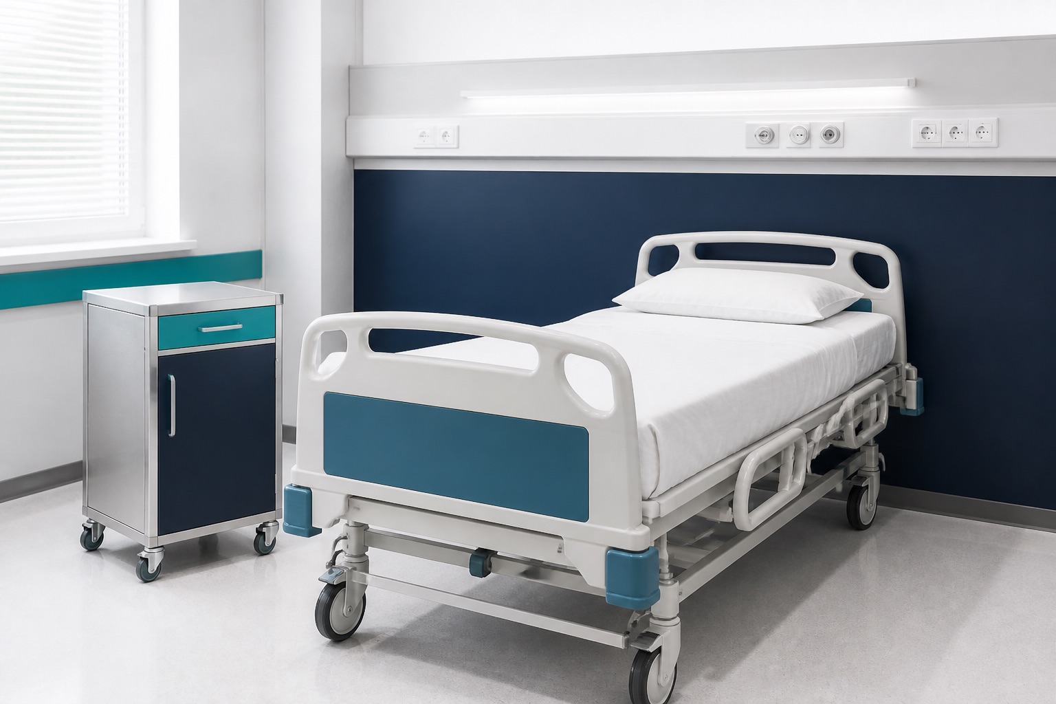 Illustrated visualisation of Bedside Cabinets — not a photograph of a VERO product or installation.